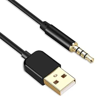 AGPTEK USB till 3,5 mm uttagkabel, USB