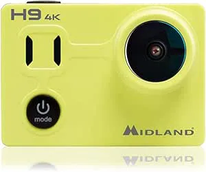 Midland H9 4K C1405 Actionkamera, Svart, Lime, 58 x 40 x 29 mm