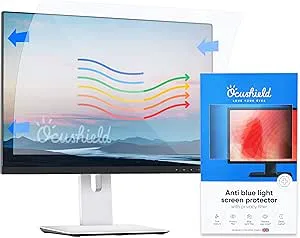 Ocushield 24 tum (16:9) premium anti-blått ljus skärmskydd integritetsfilter för bärbara datorer och datorskärmar – bländskydd – enkel installation – anti-fingeravtryck – minska ögontrötthet (532 x