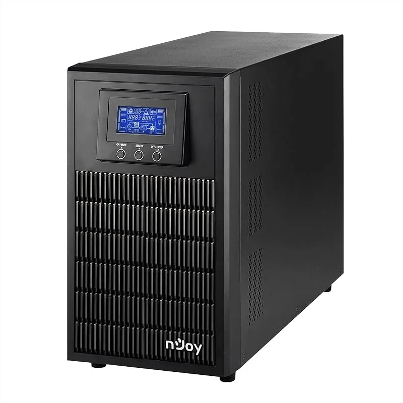 nJoy Aten Pro 3000VA Dubbel trafikgrupp On-Line UPS 2700 Watt Onda Sinusoidal Pura Display LCD 4 Schuko-utgång 1 x RS232