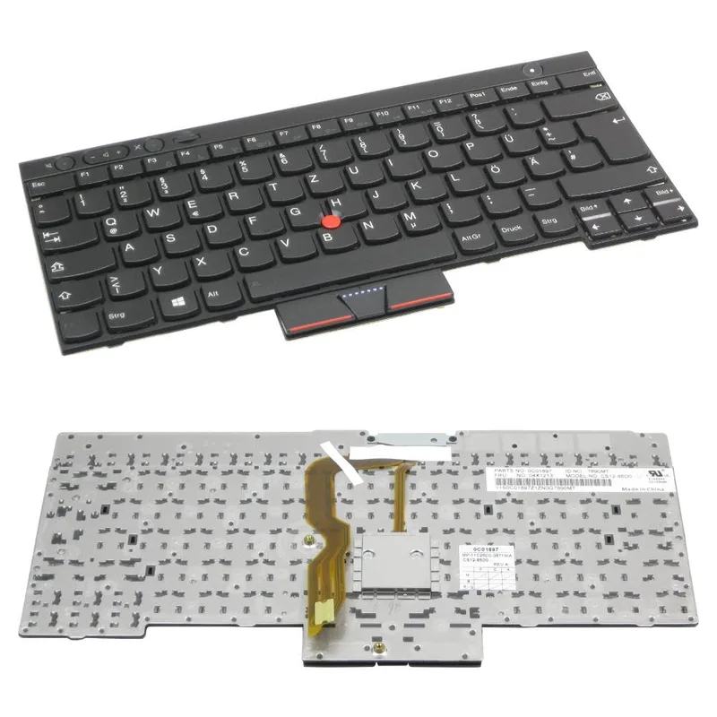 Tyskt QWERTZ-tangentbord för Lenovo ThinkPad L430 L530 T430