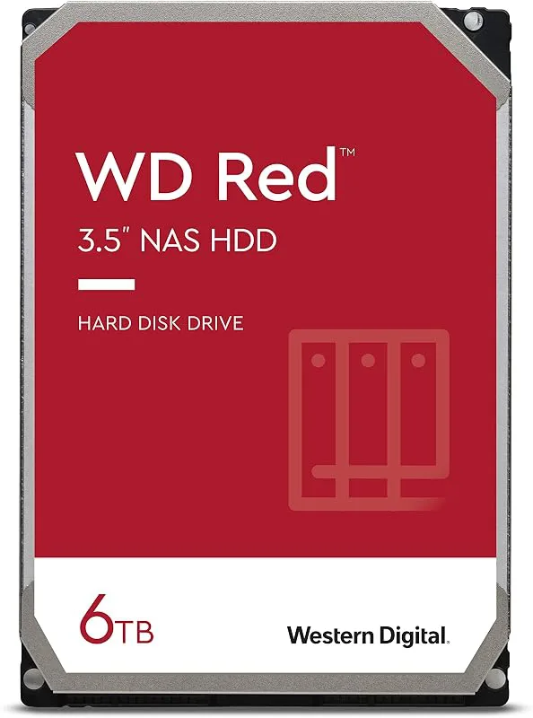 WD WD60EFAX Hårddisk Röd 6 TB
