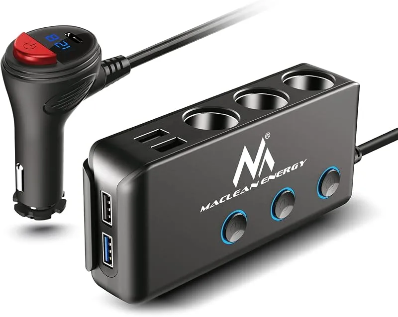 Maclean Energy MCE218 strömadapter för bil, 120 W