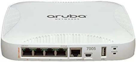 HPE Aruba 7005 (RW) 4-portars 10/100/1000BASE-T 16 AP och 1K klientstyrenhet (renoverad)
