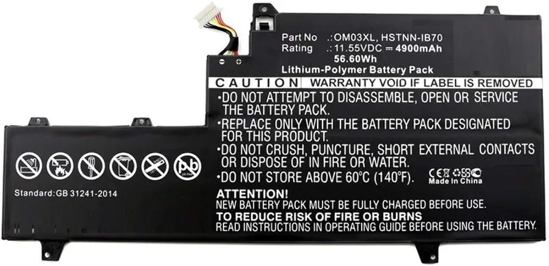 Coreparts MBXHP-BA0208 reservdelar bärbara datorer Batteri