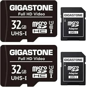 Gigastone 32 GB minneskort set med 2 kort