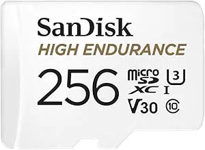 Samsung PRO Endurance 256 GB microSDXC UHS-I U3 100 MB/s videoövervakningsminneskort med adapter (MB-MJ256KA)