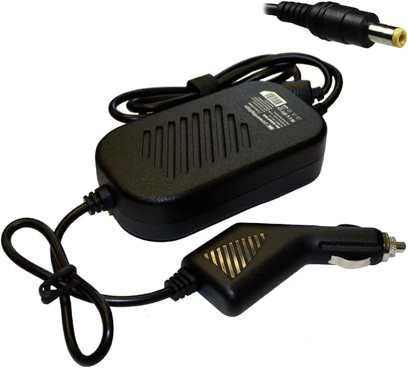 Power4Laptops DC-adapter bärbar dator billaddare kompatibel med MSI Gaming GE70 2 PC Apache