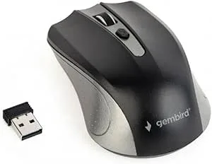 Mus USB optisk WRL grå/svart MUSW-4B-04-GB Gembird