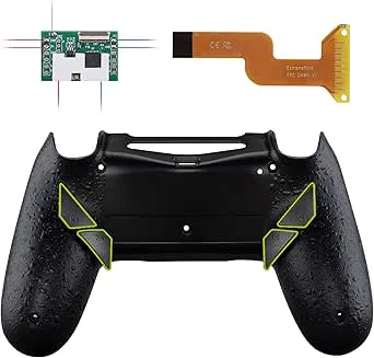eXtremeRate Texturerad Svart Dawn Programmerbart Remap Kit för ps4 Controller