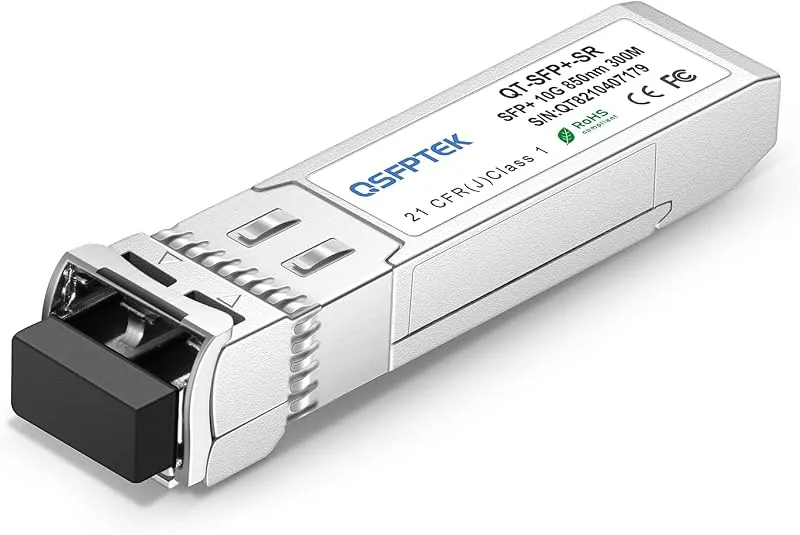 QSFPTEK 2Pack 10GBASE-SR SFP+ LC Mini-GBIC multimode 850 nm, 300M