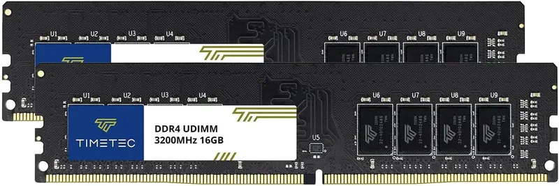 Timetec 32GB (2x16GB) DDR4 3200 MHz PC4-25600 CL16