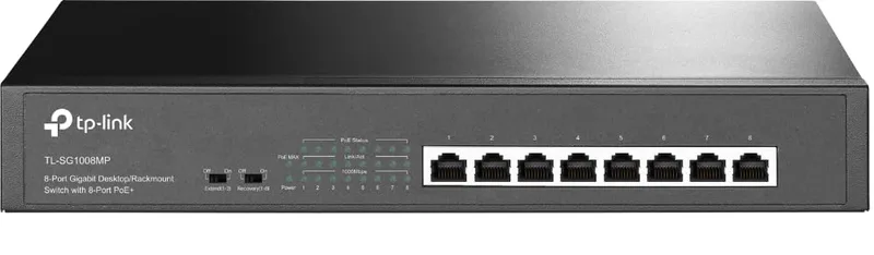 TP-Link TL-SG1008MP 8-portars Gigabit skrivbords-/rackmonterad switch