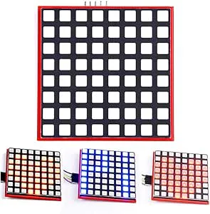 iHaospace fullfärg prick matris RGB LED-display skärmbräda 8 x