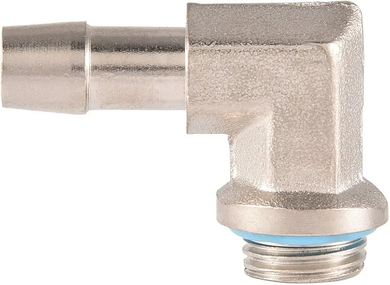 Diyeeni 2 unids G1 / 4 '' Material de latón Adaptador de Manguera de Codo de 90 Grados