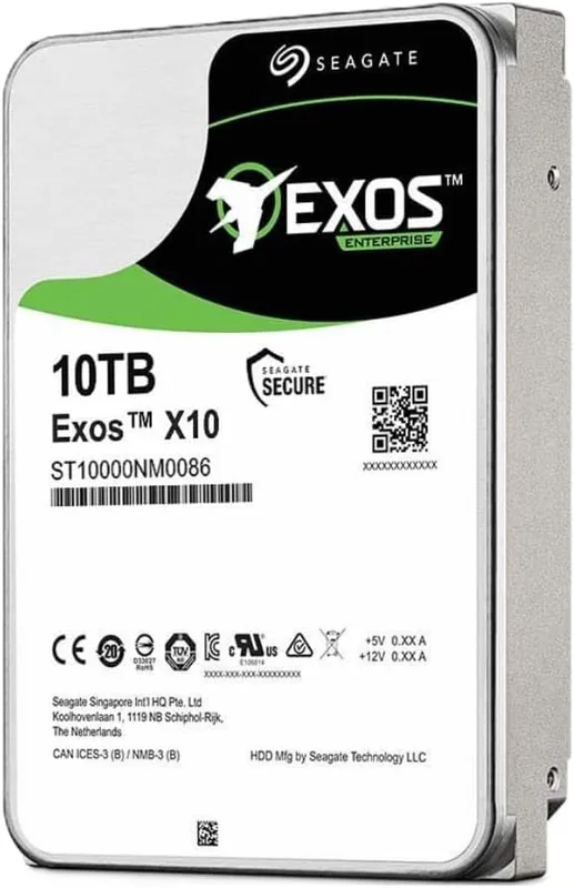 Seagate Exos X10 Enterprise hårddisk ST10000NM0096 10 TB