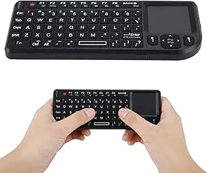 2,4 GHz trådlöst pekplatta-tangentbord, RT-MWK02 uppladdningsbart ultratunt mini USB-bakgrundsbelyst tangentbord för HTPC för för för 360 för ONE ONE