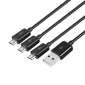 3-i-1 mikro-USB-splitter-laddningskabel