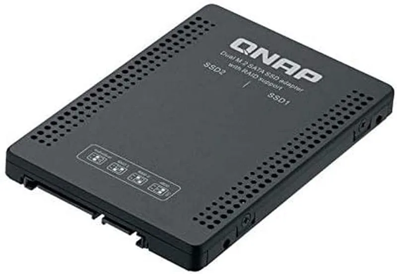 Qnap Systems 6.35 cm 2.5 Inch SATA to Dual M.2 2280 SATA Drive Adapter