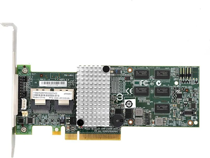 ASHATA M5015 Array-kort, Smart Array M5015 Megaraid 9260-8i SATA/SAS Controller RAID 6G PCIe x8 för LSI 46M0851, stöder