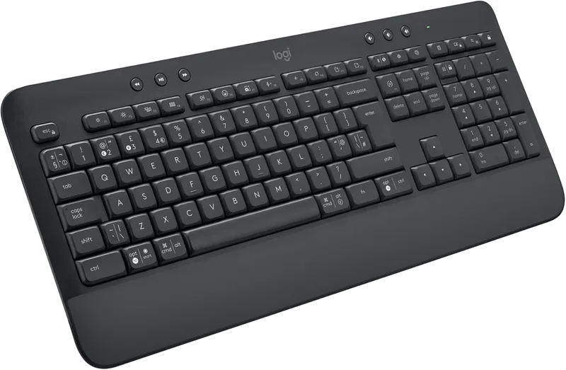 Logitech Signature K650 Comfort Full-Size Trådlöst Tangentbord med Handledsstöd, Franska AZERTY
