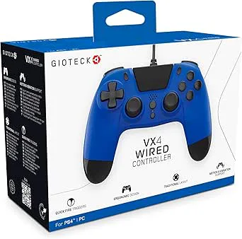 Gioteck VX-4 WIRED CONTROLLER (PS4) (BLUE)