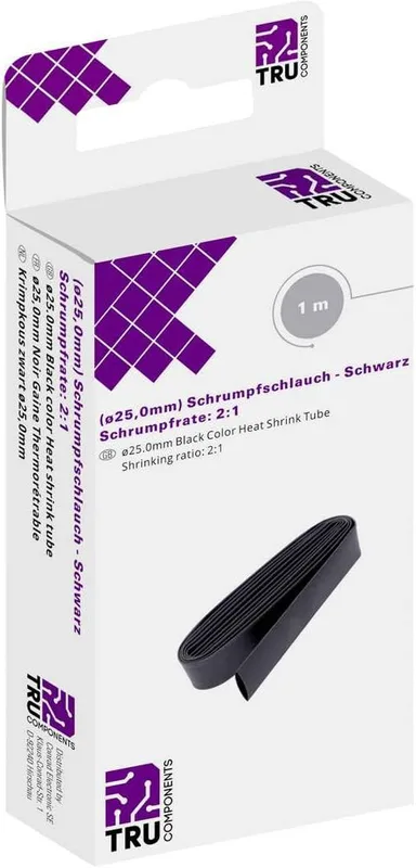 TRU COMPONENTS T1904CA034 krympslang utan lim svart 25 mm krymphastighet: 2:1 1 m