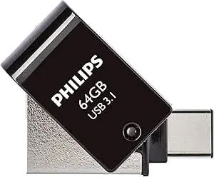 Philips 2-i-1 OTG Edition Ultra Speed USB-C/USB 3.1 dual USB-minne 64 GB