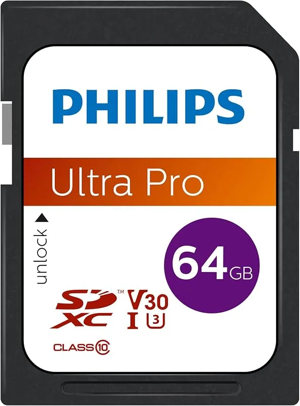 Philips Ultra Pro SDXC-kort 64 GB UHS-I U3