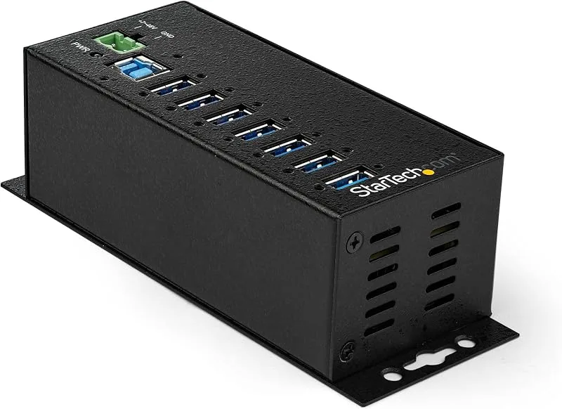 StarTech.com USB hubb med 7 portar och strömadapter