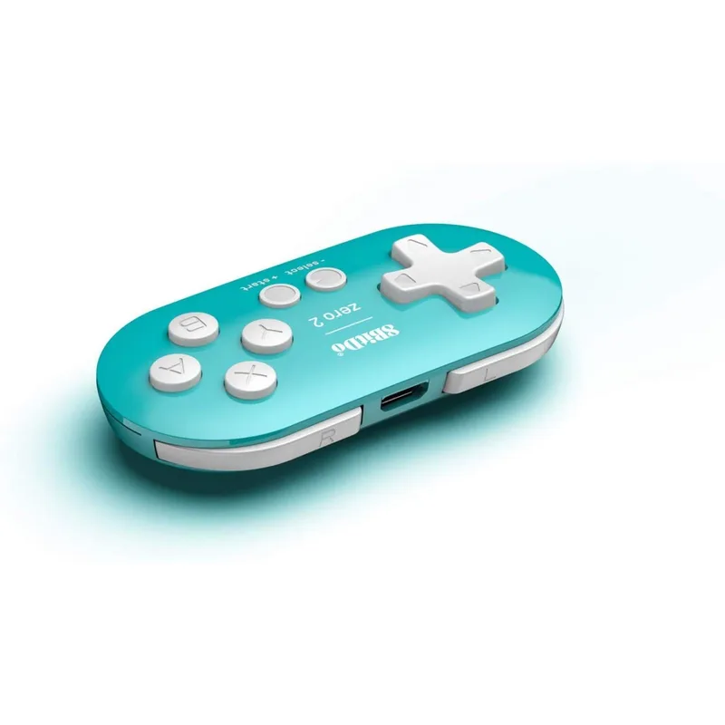 8BitDo Zero 2 gamepad, turkos, till Nintendo Switch
