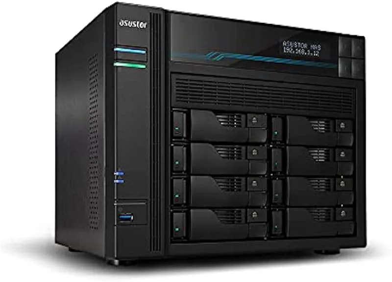 Asustor AS6510T 10 BAHIAS Atom C3538 Quad Core DENVERTON 2.1GHZ 8GB 2X2.5GBE 2X10GBE Raid 0,1 JBOD SATA6GB USB 3.0