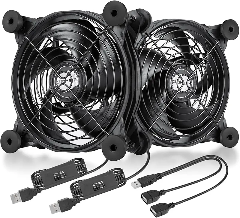 UpHere 120 mm fläkt USB-drivna fläktar tyst datorkylning