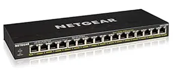 NETGEAR PoE-switch med 16 portar