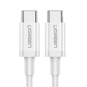 UGREEN 2 meter vit typ C till typ C