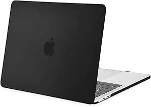 MOSISO MacBook Pro 13 Tums Fodral 2019 2018 2017 2016 Release A2159 A1989 A1706 A1708, Plasthölje av Plast Kompatibel med MacBook Pro 13 med/utan Pekfält och Pek-ID, Svart