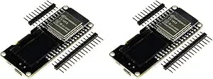 TECNOIOT 2 st ESP32 OLED WeMOS utvecklingskort WiFi +