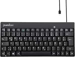 Perixx PERIBOARD-422 Mini kompakt trådbundet tangentbord