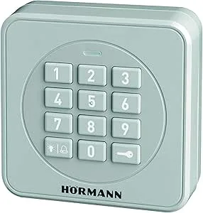 Hörmann radio kodetaster FCT3-1 BS (868 MHz, för styrning av upp till 3 ställningar, tangentbord belyst färg, RAL 7040) 4511856, grå