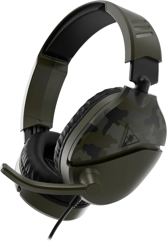 Turtle Beach Recon 70 Camo Green Gaming Headset for Xbox Series X|S, Xbox One, PS5, PS4, Nintendo Switch & PC