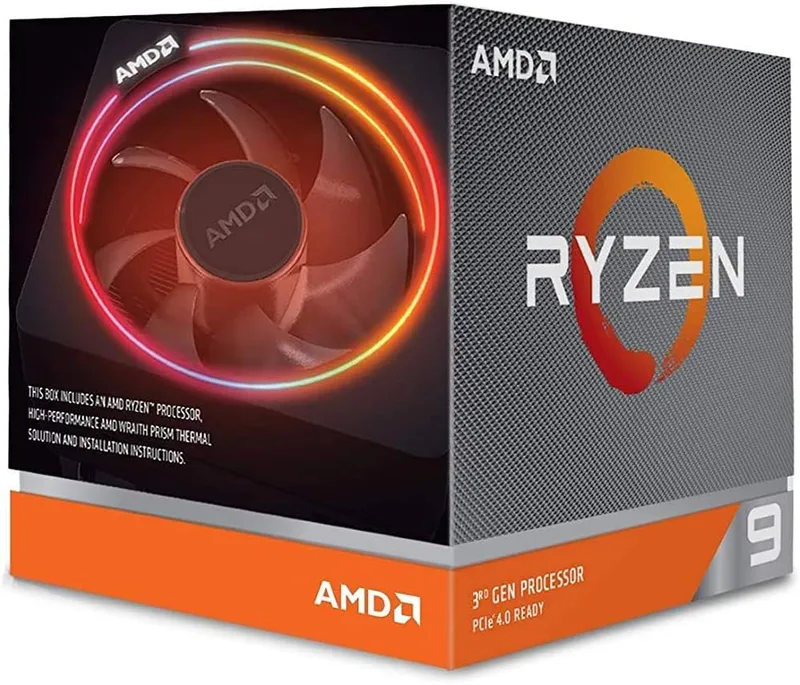 AMD Ryzen 9 3900X-processor (12C/24T, 70MB cache, 4,6 GHz Max Boost) (förnyad)