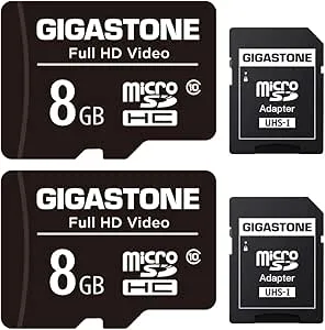 Gigastone 8 GB Micro SD-kort 2-pack