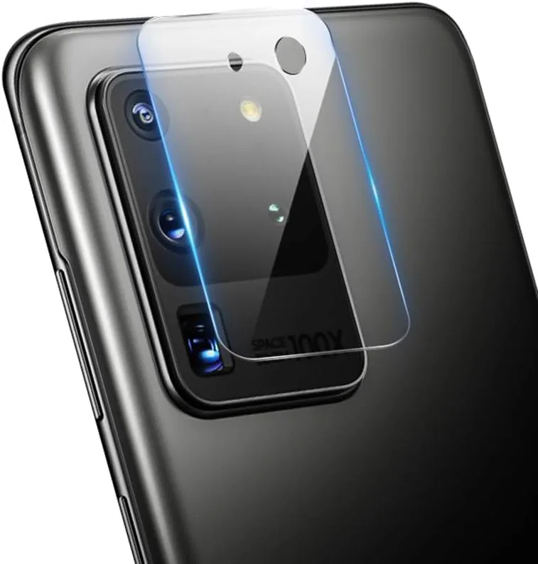 Kameralinsskydd för Samsung Galaxy S20 Ultra, [Skydda den bakre kameran] kameralins flexibel härdat glasskyddsfilm, för