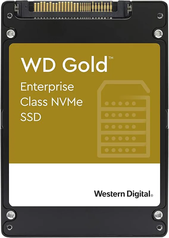 WD Gold 3,84 TB PCIe Gen. 3 Enterprise SSD, hög uthållighet: 5 600 TBW
