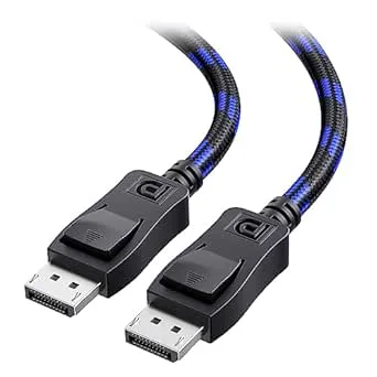 Cable Matters VESA-certifierad flätad 8K DisplayPort 1.4-kabel (DisplayPort Kabel, DP Kabel) för 8K 60Hz, 4K 120Hz, HDR och DSC