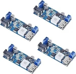 iHaospace 2 st 24 V/12 V till 5 V 5 A DC-DC nedgång strömförsörjningskonverterare 9 V-35 V 25 W Buckmodul