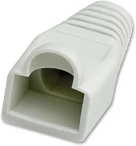 Dragavlastningshuva, Rj45, vit, Pk10, tillbehörstyp Kink skyddshuva, för användning med RJ45 modulära kontakter, produktsortiment Roline – RJ45-serien, SVHC ingen SVHC (20-juni-2016), avlastningsmaterial