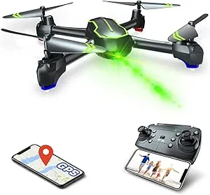 Loolinn GPS-drönare med 1080P HD-kamera för vuxna och nybörjare