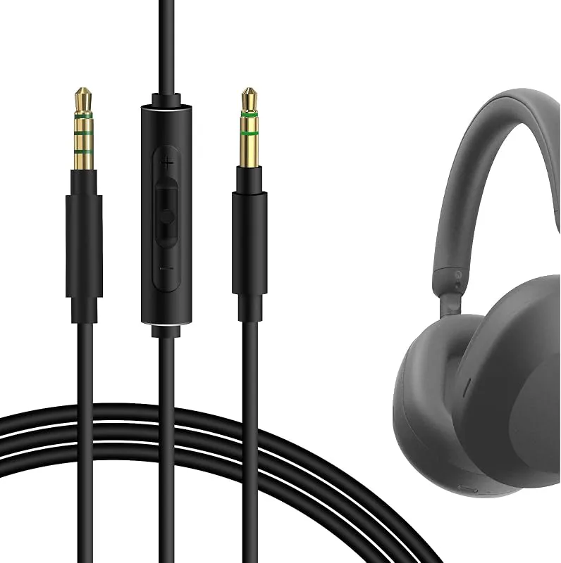 Geekria QuickFit ljudkabel med mikrofon Kompatibel med Sony WH-XB910N