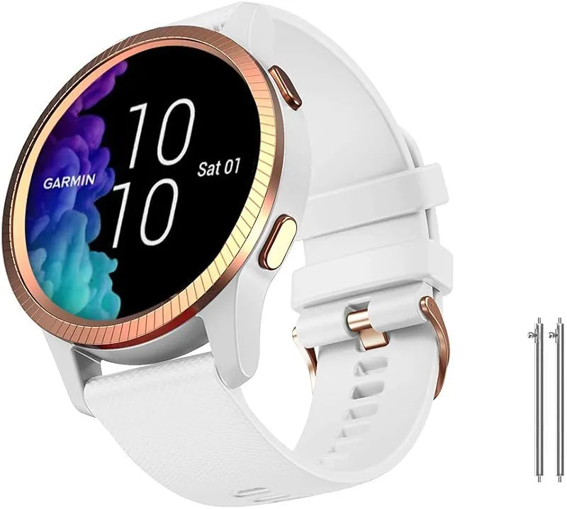 NotoCity för Vivoactive 4S rem, 18 mm klockarmband mjukt silikon ersättning för Vivoactive 4S (40 mm), Vivomove 3S (39 mm) smartklocka